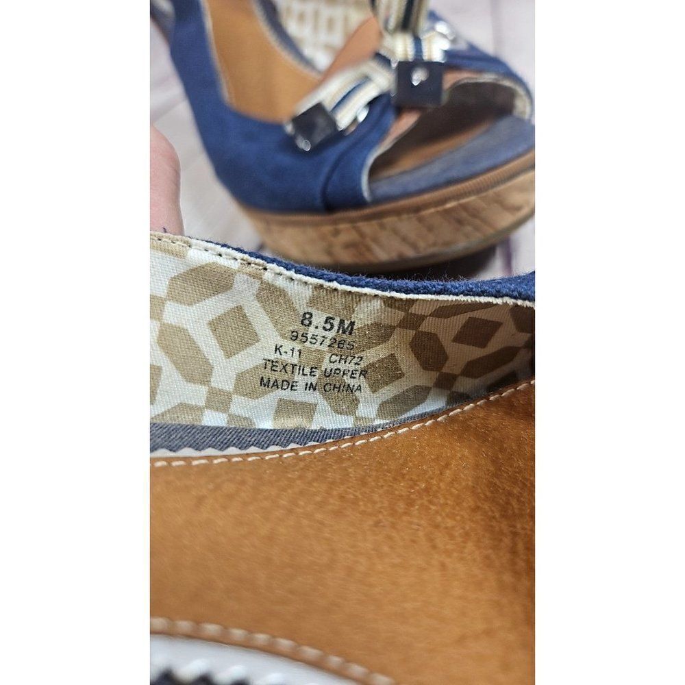 Sperry Open-Toe Cork Wedge Slingback Sandals Women's Size 8.5 - Picture 8 of 9